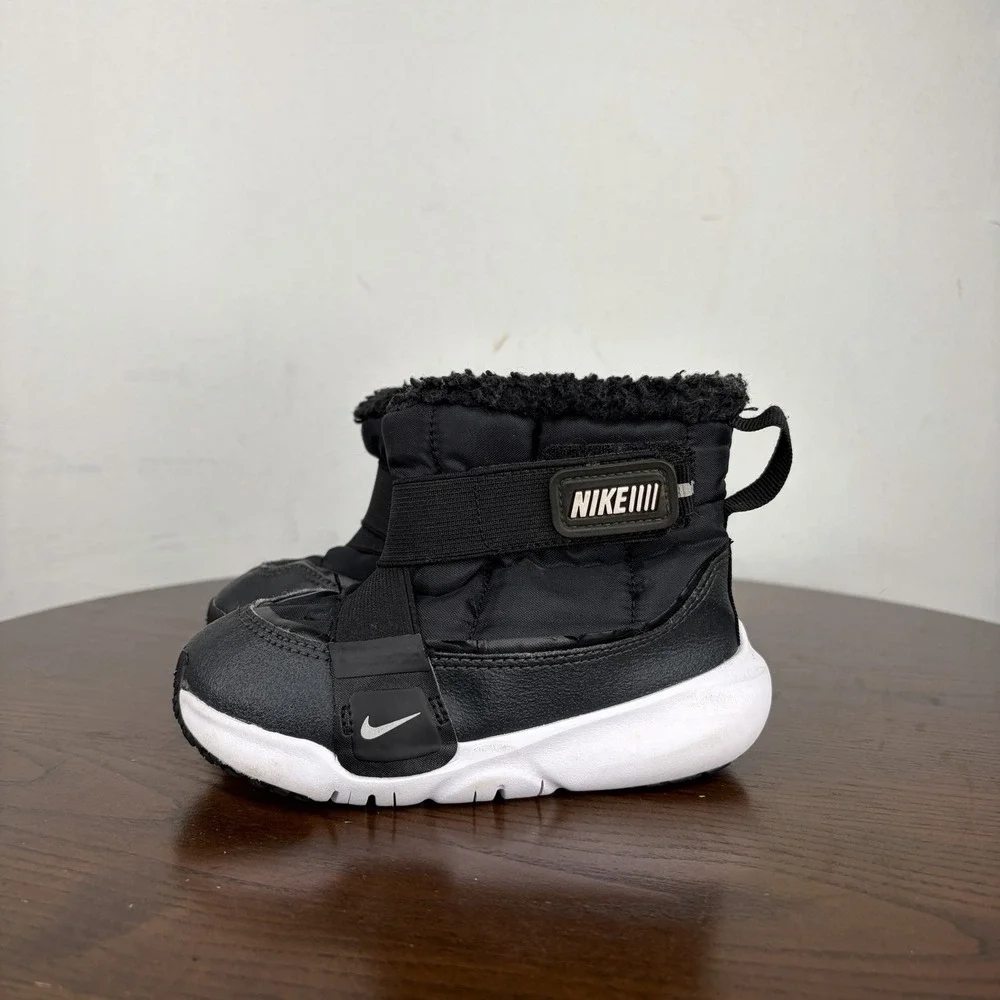 Nike Flex Advance Boots Toddler Preschool Kids 9C Black Winter Shoes DD0303-005
